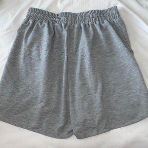 Grey lounge shorts